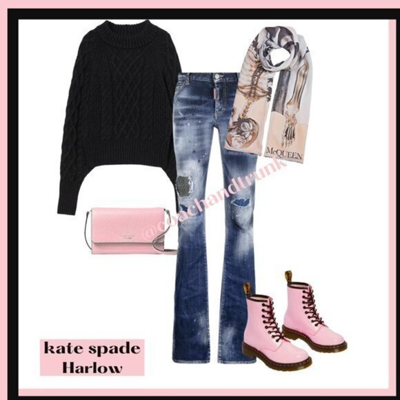 NWT KATE SPADE Harlow Detachable Strap Carnation Pink - Picture 8 of 13